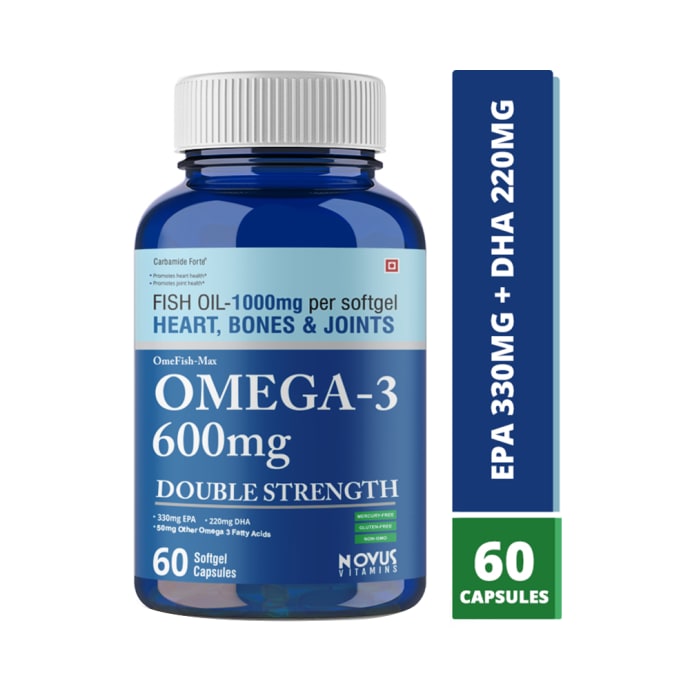 Carbamide Forte Omega 3, 600mg Double Strength Softgel Capsule (120'S)