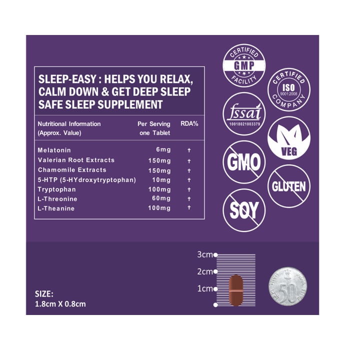 Carbamide Forte Sleep-Easy Vegetarian Tablet (60'S)