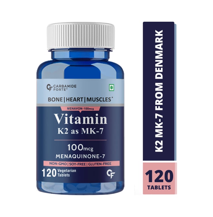 Carbamide Forte Vitamin K2 as MK 7 100mcg Vegetarian Tablet (120'S)