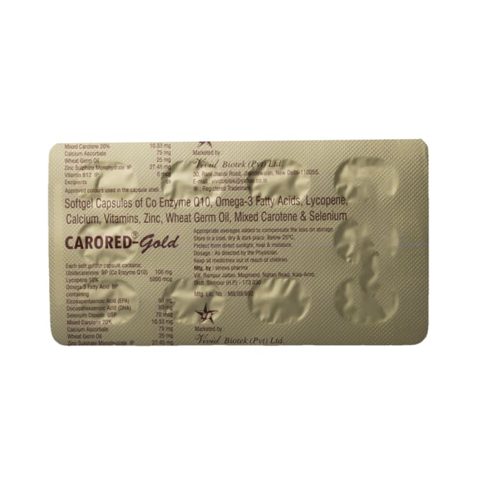 Carored-Gold Soft Gelatin Capsule (10'S)