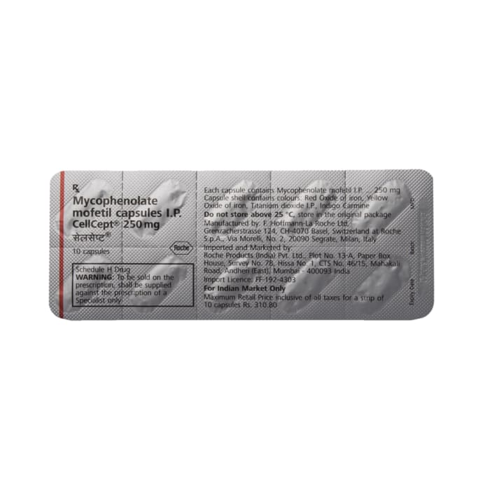 Cellcept 250mg Capsule (10'S)