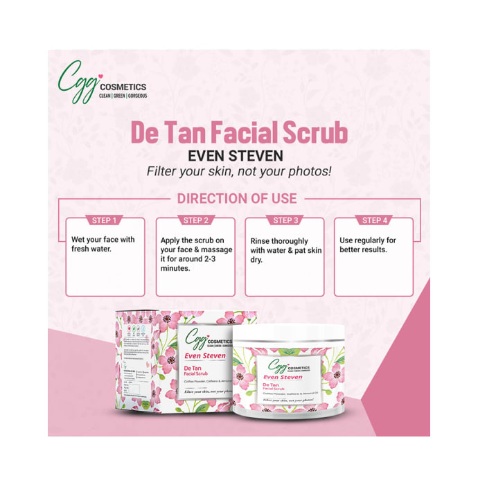 CGG Cosmetics Facial Scrub Even Steven (100gm)