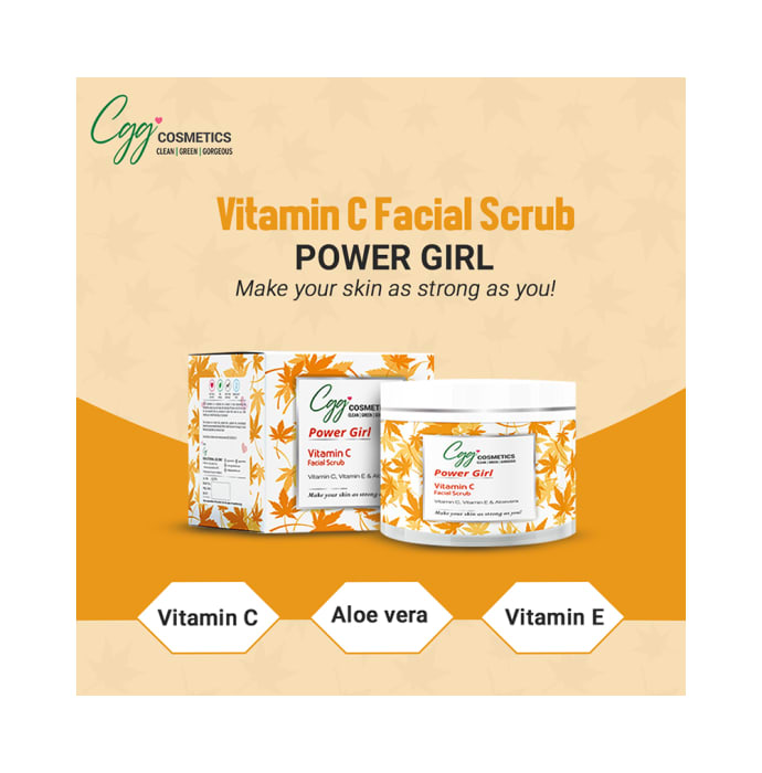 CGG Cosmetics Facial Scrub Power Girl Vitamin C (100gm)