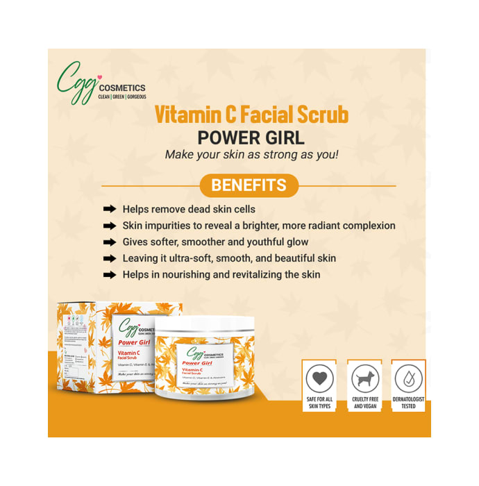 CGG Cosmetics Facial Scrub Power Girl Vitamin C (100gm)