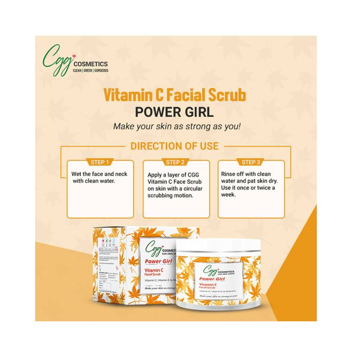 CGG Cosmetics Facial Scrub Power Girl Vitamin C (100gm)