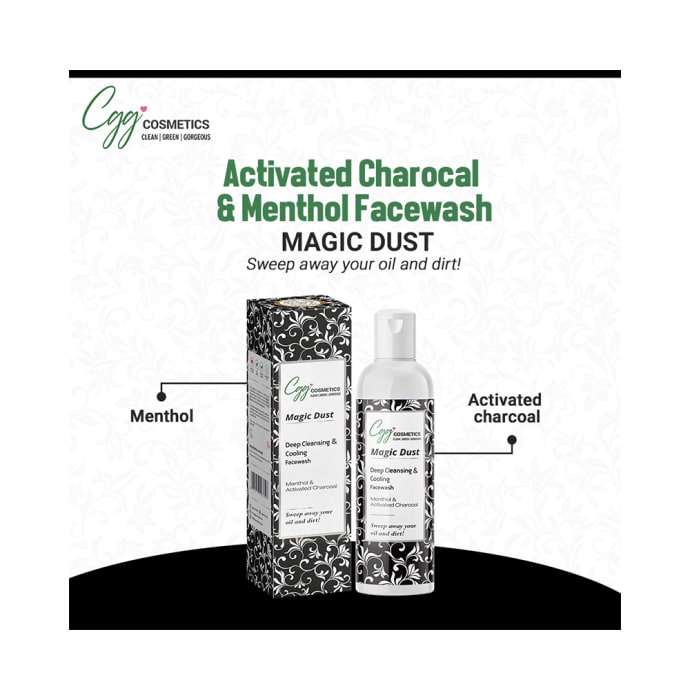 CGG Cosmetics Magic Dust Menthol & Activated Charcoal Face Wash (100ml)