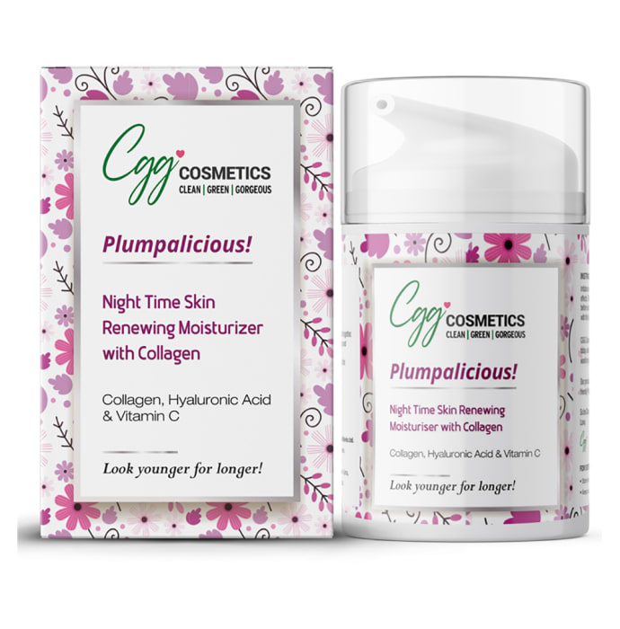 CGG Cosmetics Moisturizer Plumpalicious Collagen, Hyaluronic Acid & Vitamin C (50ml)