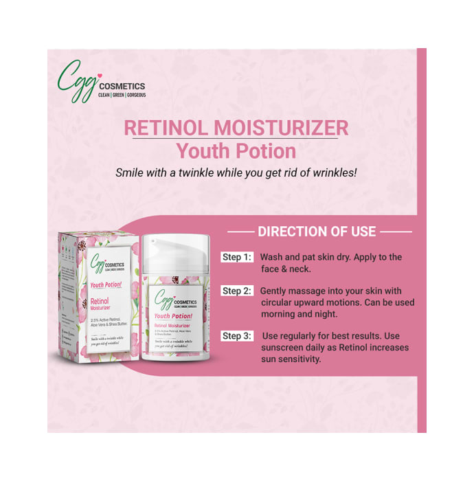 CGG Cosmetics Moisturizer Youth Potion Retinol (50ml)