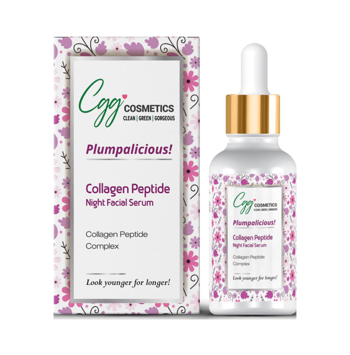 CGG Cosmetics Plumpalicious Collagen Peptide Night Facial Serum (30ml)