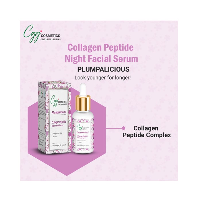 CGG Cosmetics Plumpalicious Collagen Peptide Night Facial Serum (30ml)