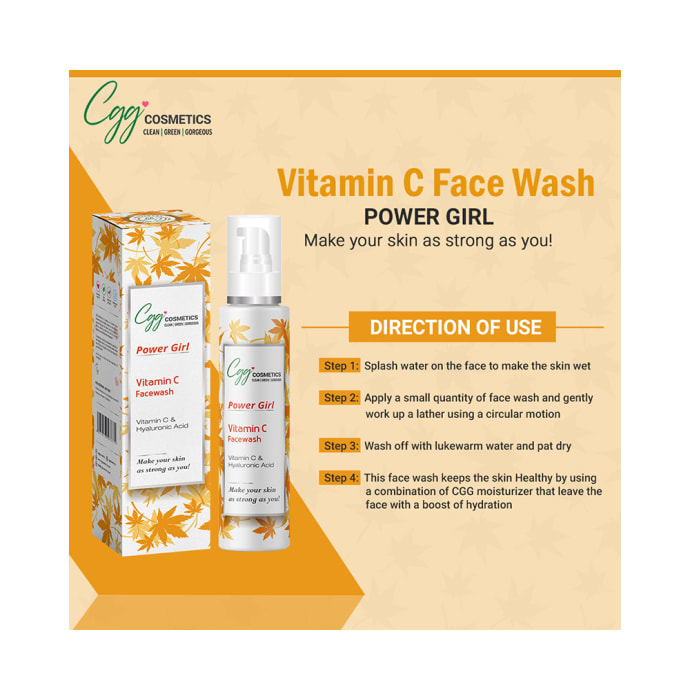 CGG Cosmetics Power Girl Vitamin C Face Wash (100ml)