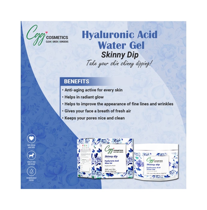 CGG Cosmetics Skiny Dip Hyaluronic Acid Water Gel (100gm)