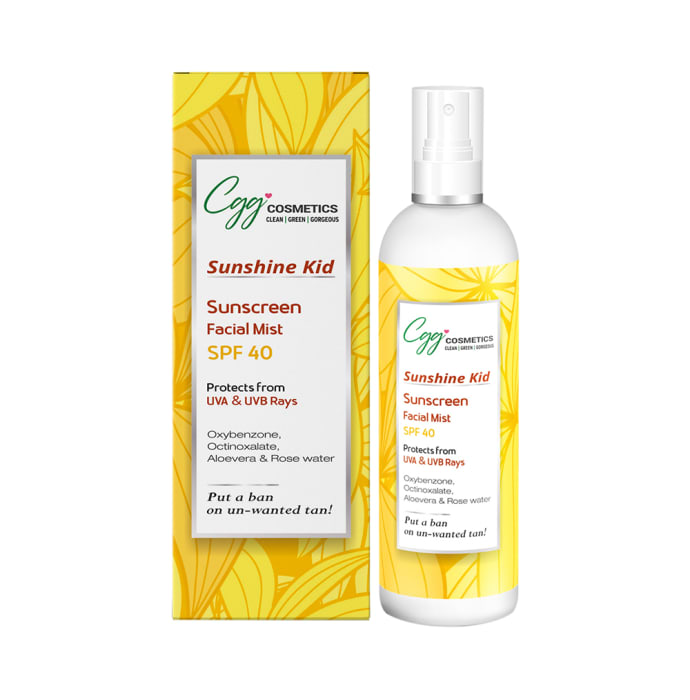 CGG Cosmetics Sunshine Kid Sunscreen Facial Mist SPF 40 (100ml)