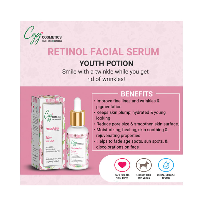 CGG Cosmetics Youth Potion Retinol Facial Serum (30ml)