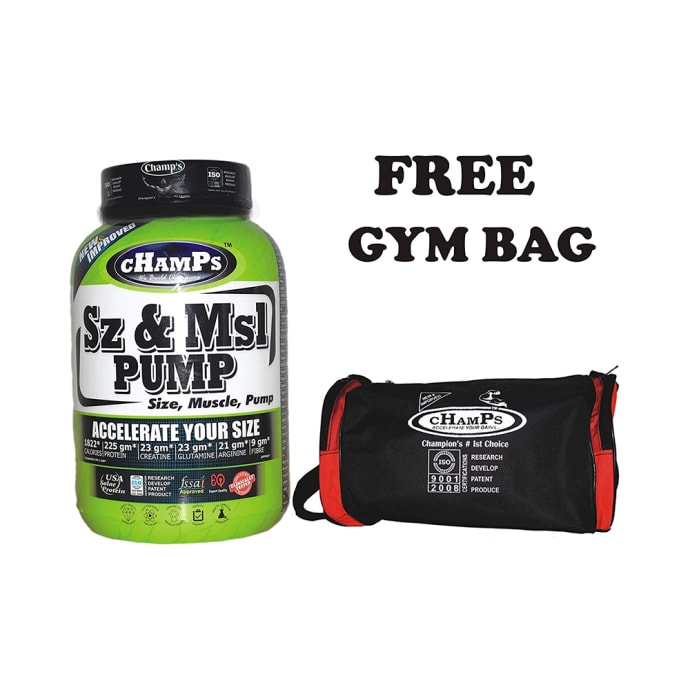 Champ's Sz & Msl Pump American Ice Cream with Gym Bag Free (4lb)