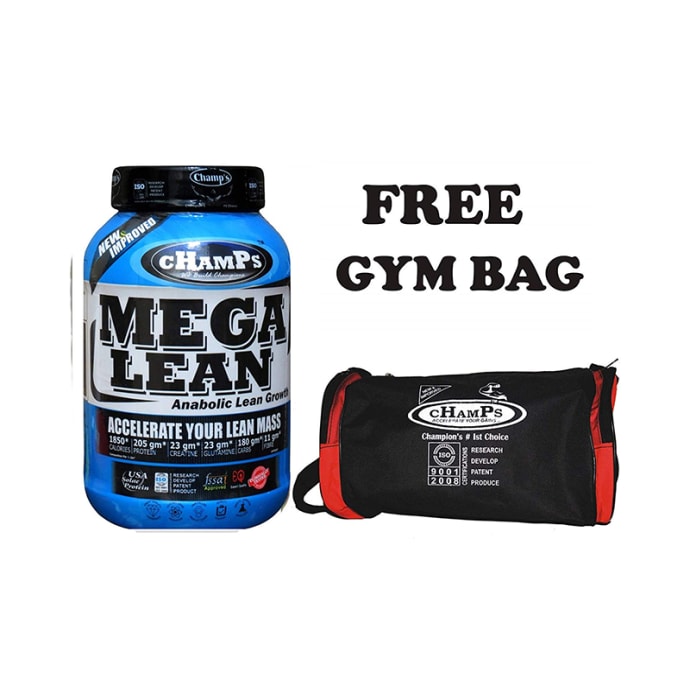 Champs Mega Lean American Ice Cream with Gym Bag Free (4lb)