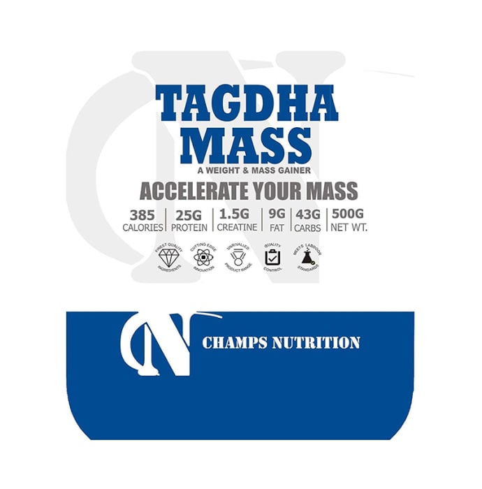 Champs Nutrition Tagdha Mass Gainer Powder Mango (2lb)