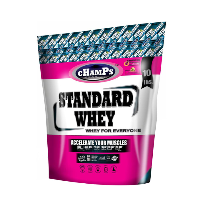 Champs Standard Whey Protein American Ice Cream with Shaker Free (10lb)