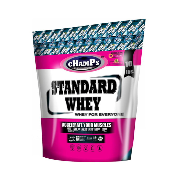 Champs Standard Whey Protein Mango with Shaker Free (10lb)