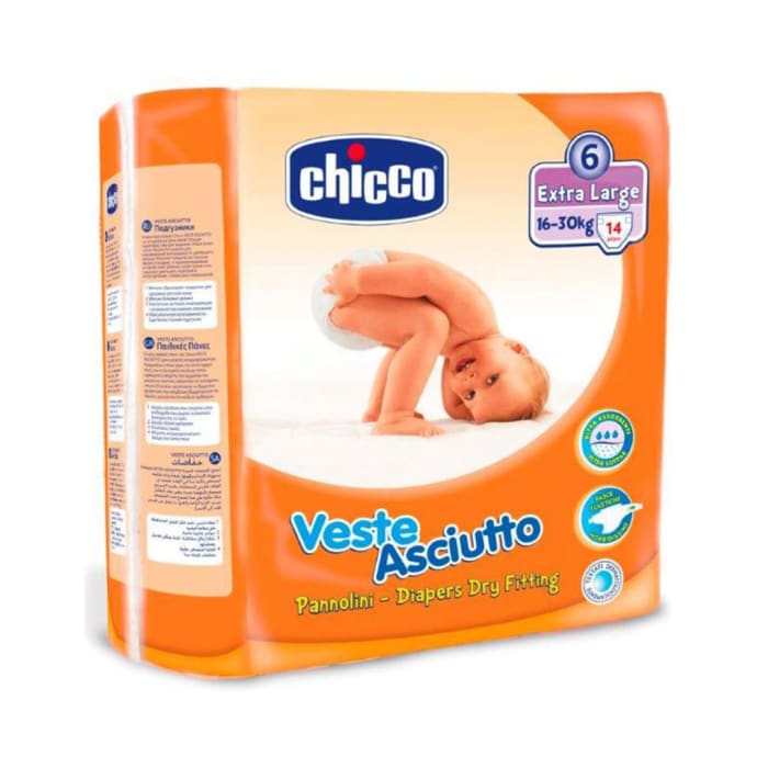 Chicco diapers dry fitting xl