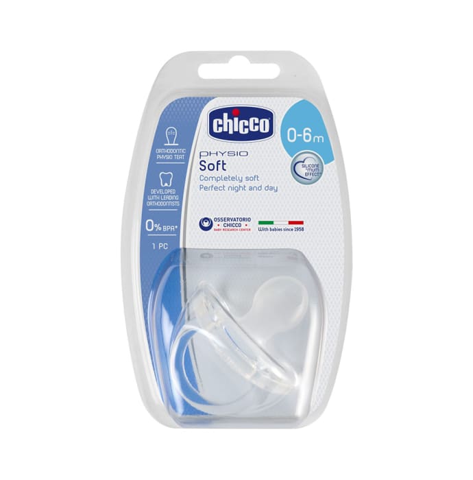 Chicco physio soft neutral silicone 0-6 months soother