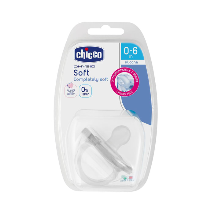 Chicco physio soft neutral silicone 0-6 months soother