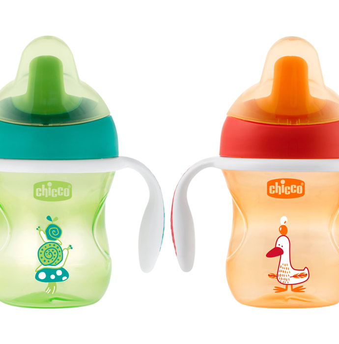 Chicco Training Sipper Cup 6 months (200 ml) Green and Orange