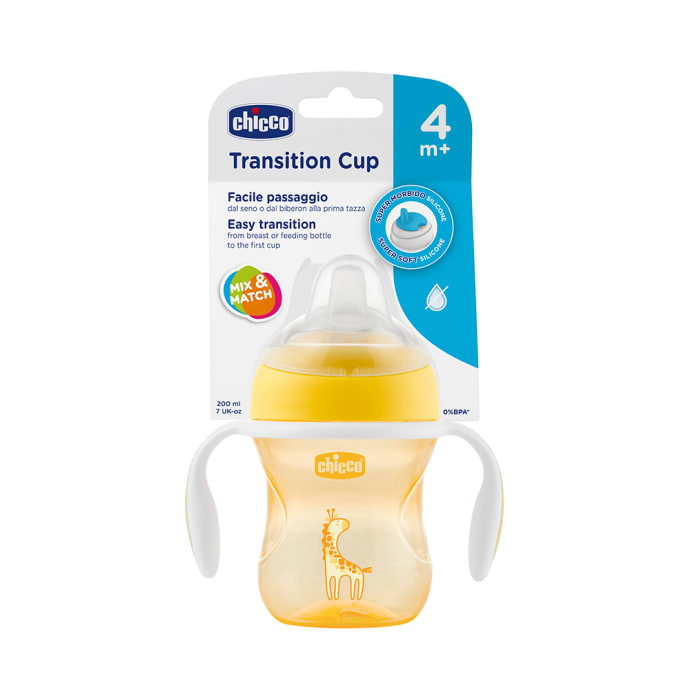 Chicco Transition Cup 4 Months Yellow (200ml)