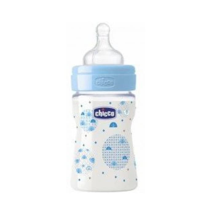 Chicco well being polypropylene feeding bottle blue