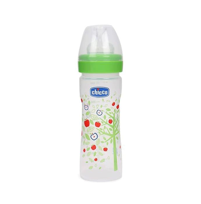 Chicco well being polypropylene feeding bottle green