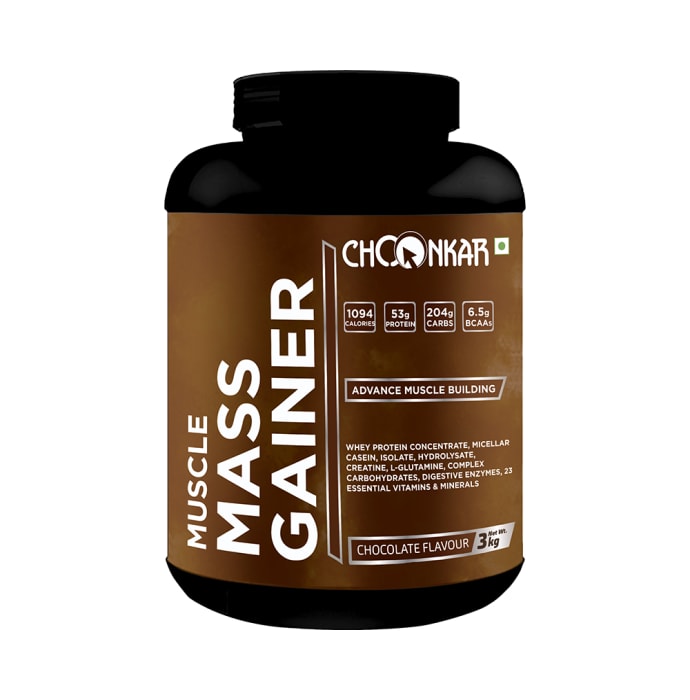 Choonkar Muscle Mass Gainer Powder Chocolate (3kg)