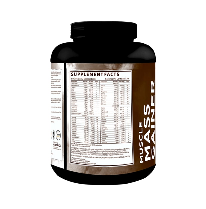 Choonkar Muscle Mass Gainer Powder Chocolate (3kg)