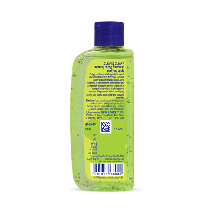 Clean & Clear Morning Energy Face Wash Purifying Apple (100ml)