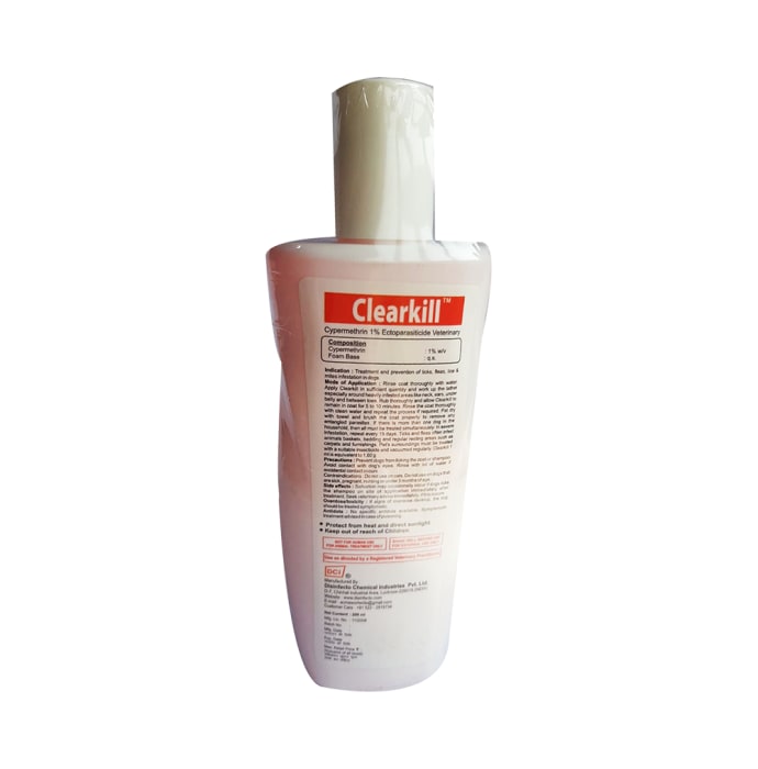 ClearKill Tick & Flea Shampoo for Dogs (200ml)