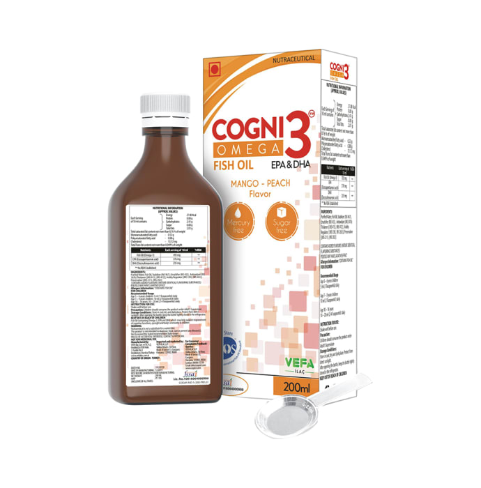 Cogni 3 Mango Peach Syrup (200ml)