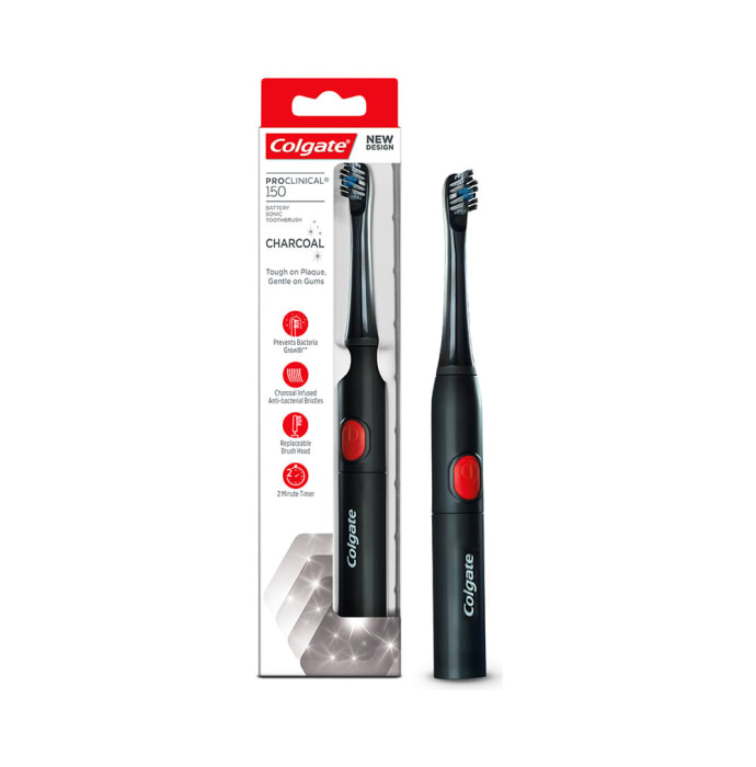 Colgate Battery Operated Toothbrush 150 Proclinical Charcoal