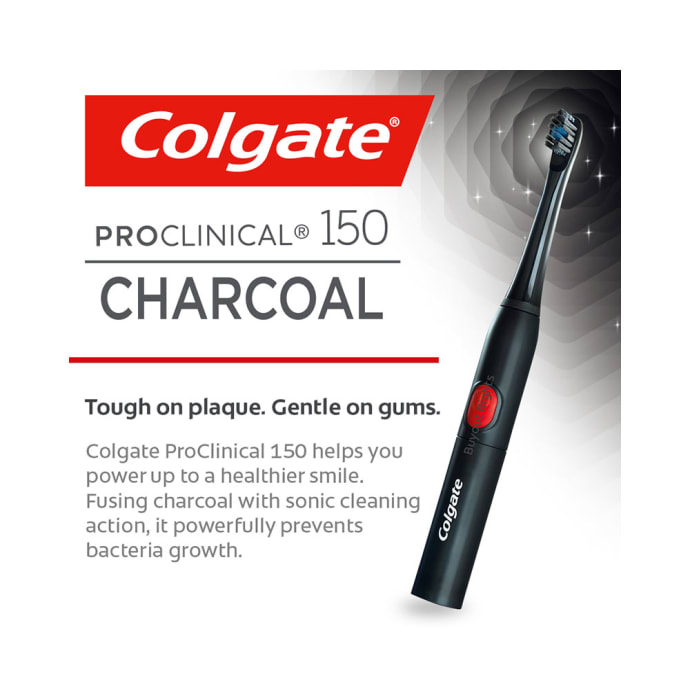 Colgate Battery Operated Toothbrush 150 Proclinical Charcoal