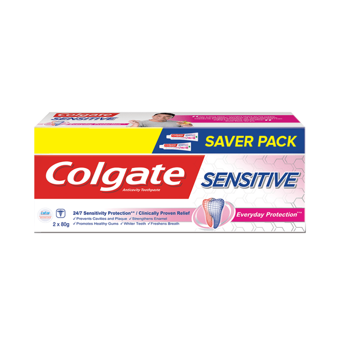 Colgate Sensitive Anticavity Toothpaste 80gm Each