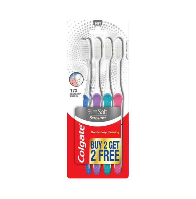 Colgate Slim Soft Sensitive Toothbrush (Buy 2 Get 2 Free)