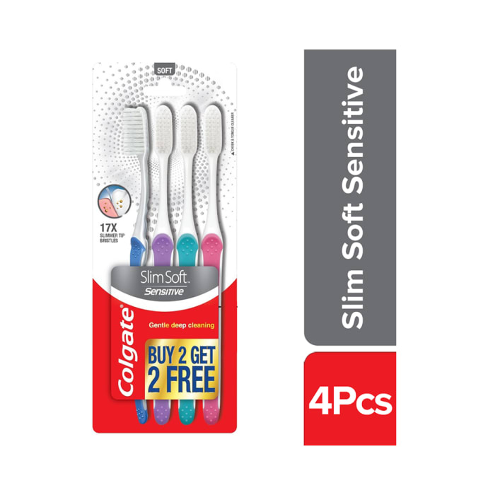 Colgate Slim Soft Sensitive Toothbrush (Buy 2 Get 2 Free)