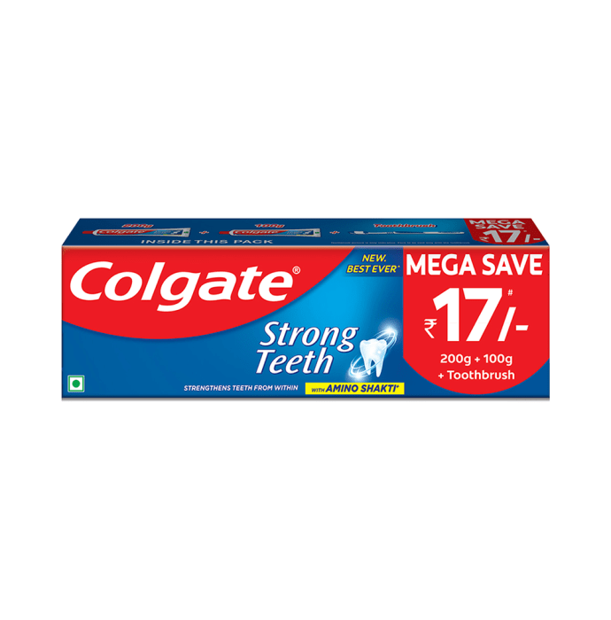 Colgate Strong Teeth Toothpaste Saver Pack (300gm)