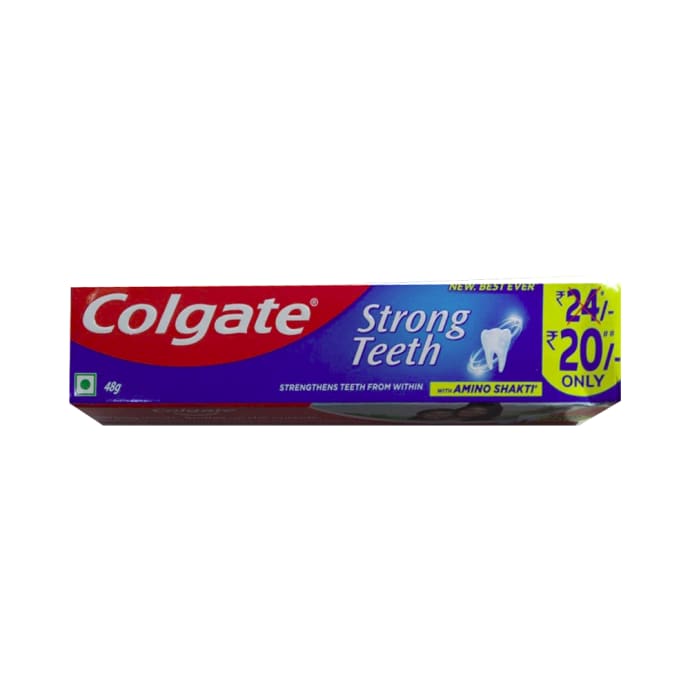 Colgate Strong Teeth Toothpaste with Amino Shakti (105gm)