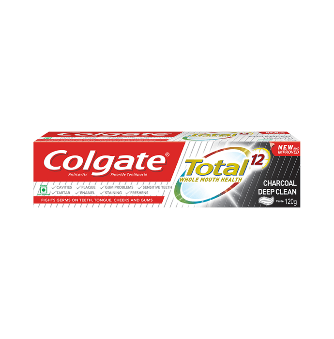 Colgate Total Charcoal Deep Clean Toothpaste (120gm)