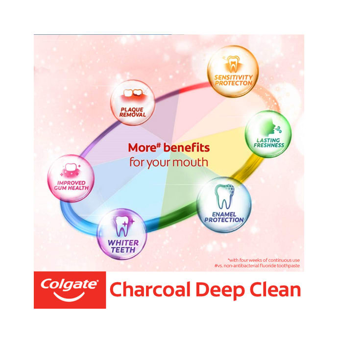 Colgate Total Charcoal Deep Clean Toothpaste (120gm)