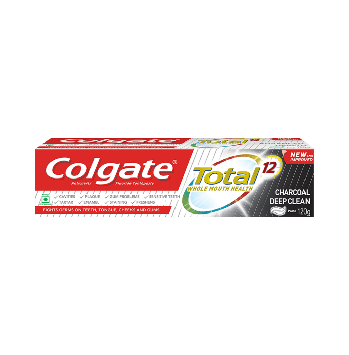 Colgate Total Charcoal Deep Clean Toothpaste (120gm)