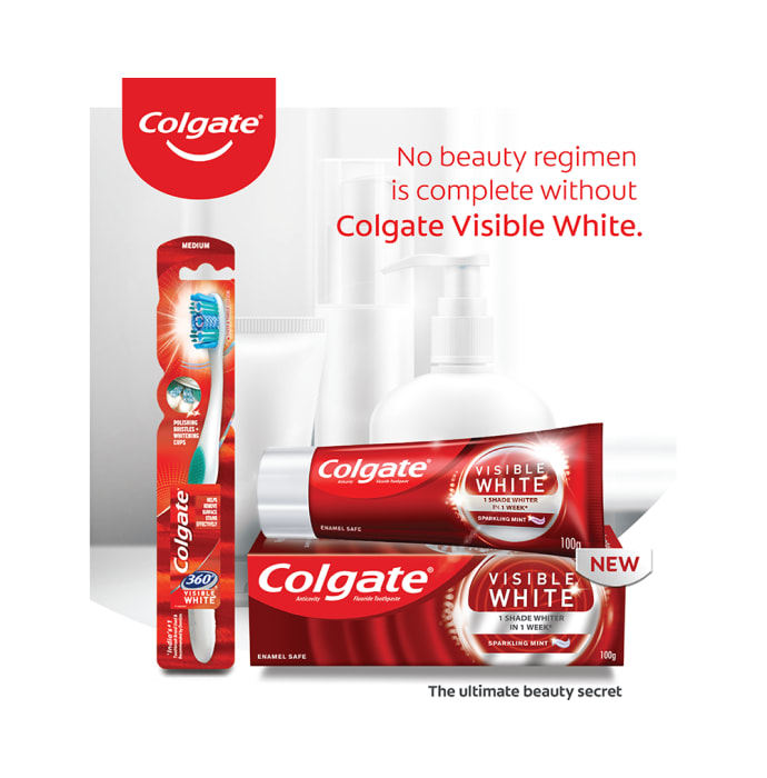 Colgate visible white toothpaste