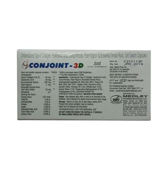 Conjoint 3D Soft Gelatin Capsule (10'S)