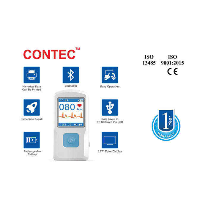 Contec pm 10 portable ecg monitor