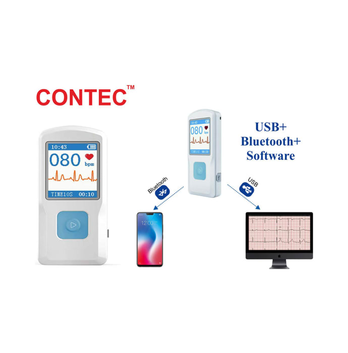 Contec pm 10 portable ecg monitor