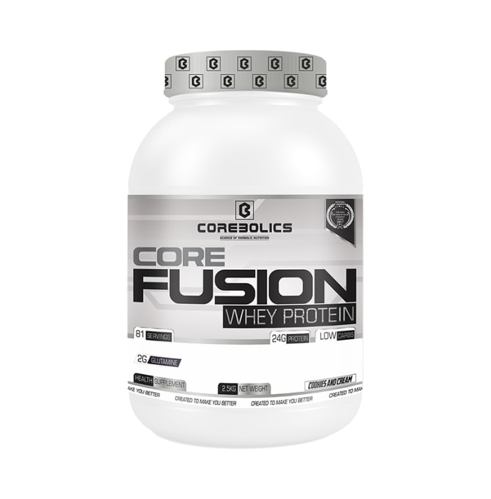 Corebolics Core Fusion Whey Protein Cookies & Cream (2.5kg)